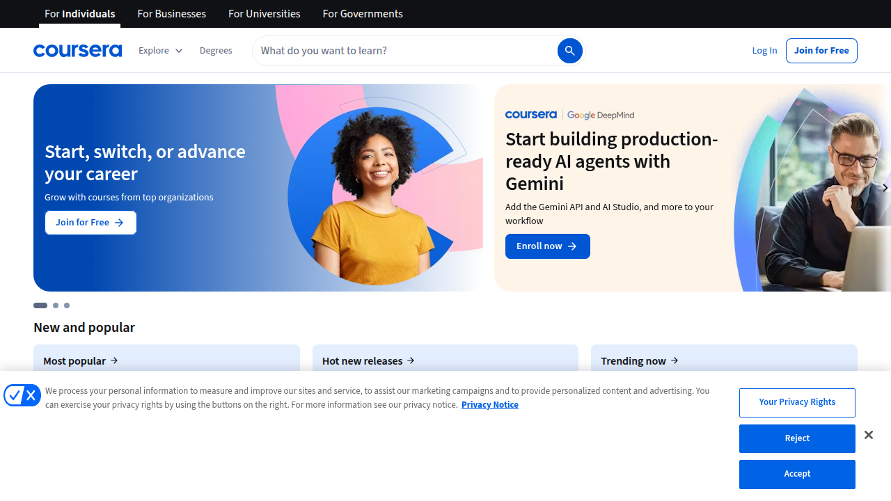 Coursera offers courses to develop in-demand data analyst skills, as noted by industry experts.
