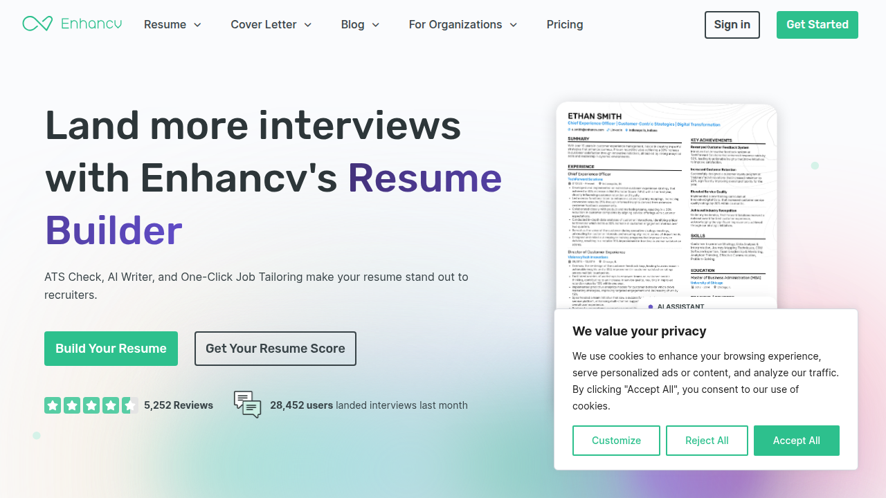 Enhancv provides resume examples tailored for data analyst interns, showcasing effective formatting.