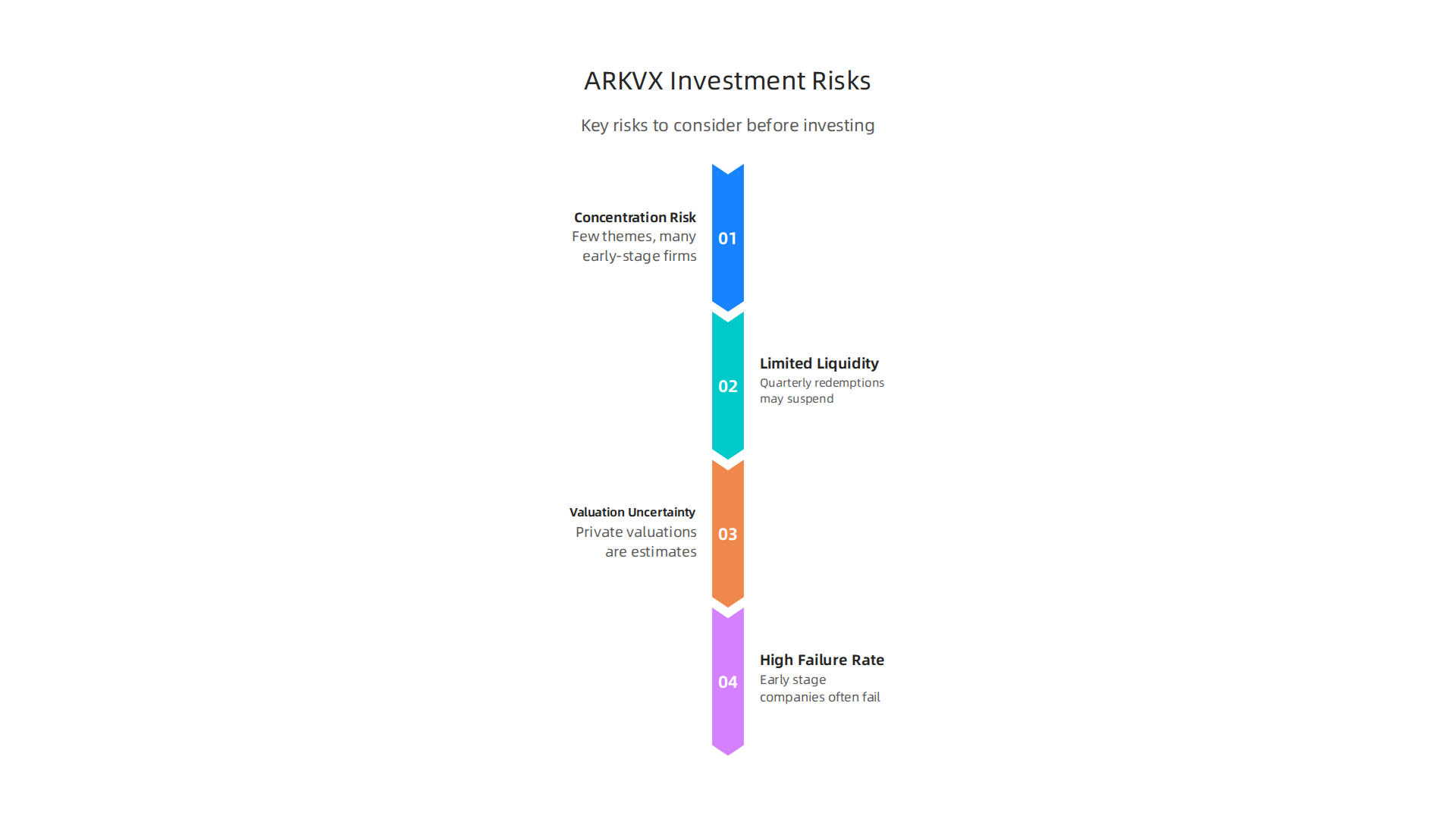 Understand the significant risks associated with investing in the ARK Venture Fund before making a decision.
