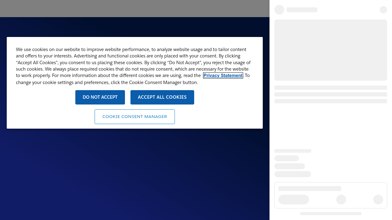 Homepage for Salesforce, a leading CRM provider and reporter on AI's sales impact.