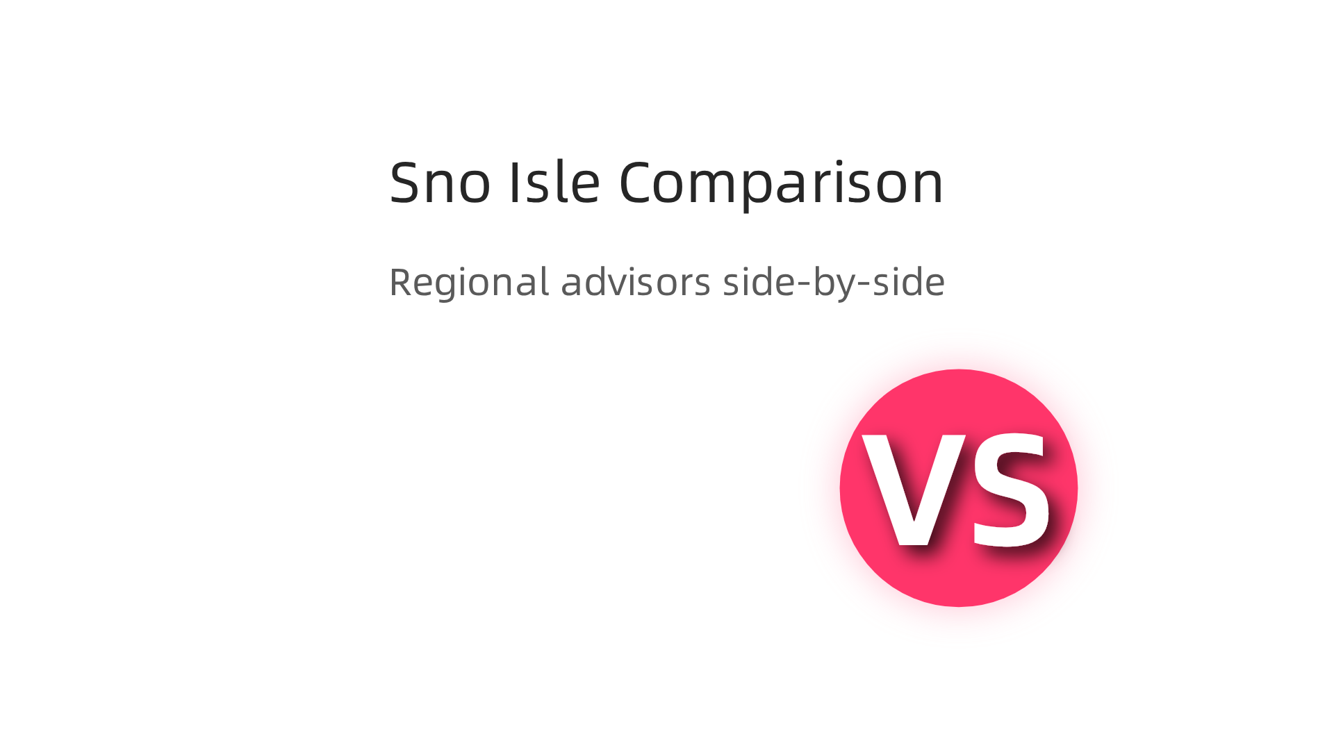 A comparative analysis of Sno Isle Tech against other regional advisors, highlighting key differentiators.