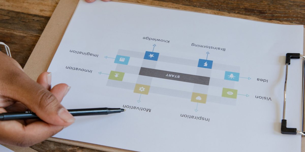 An individual focuses on understanding a complex diagram, symbolizing the challenge of navigating the rapidly evolving AI landscape.