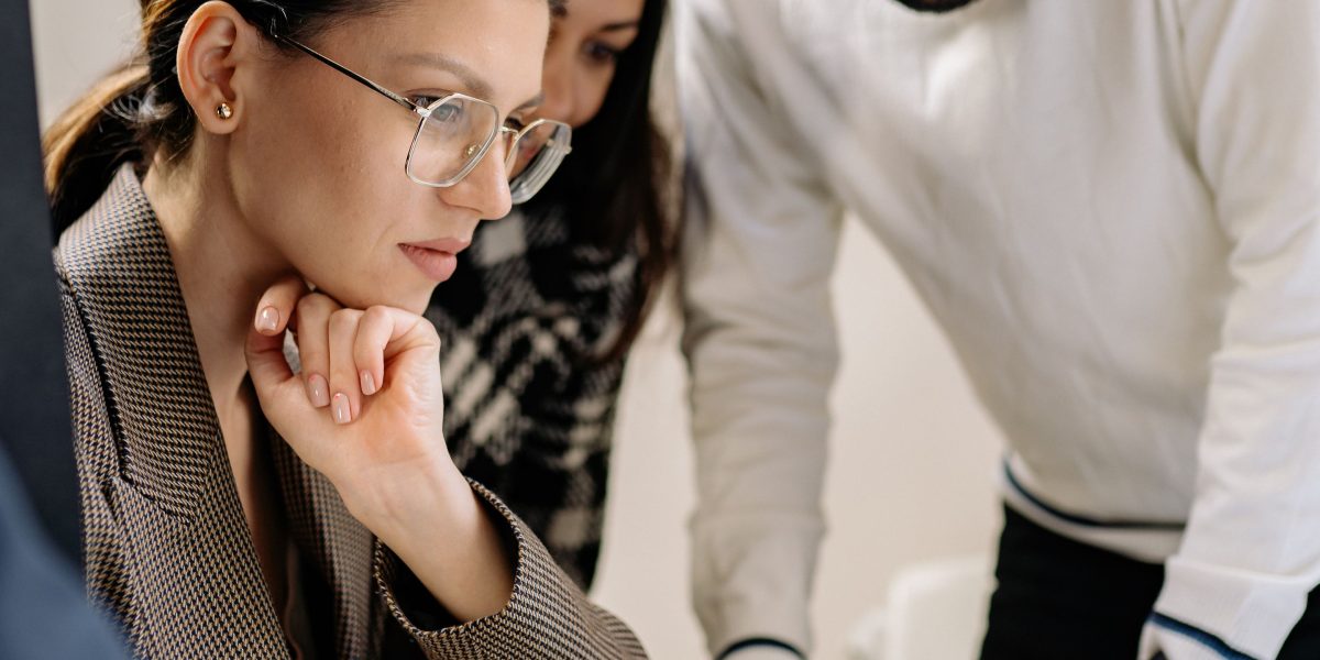 A team actively collaborating to solve complex challenges related to technology integration.