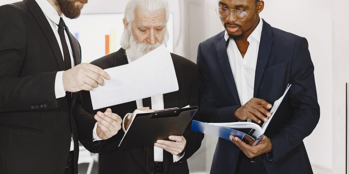A business leader thoughtfully considering ethical implications during a strategic decision-making process.